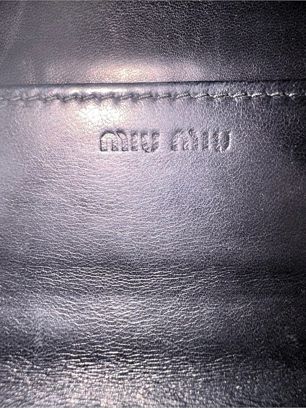 Miu Miu Black Studded leather Wallet - Picture 12 of 16